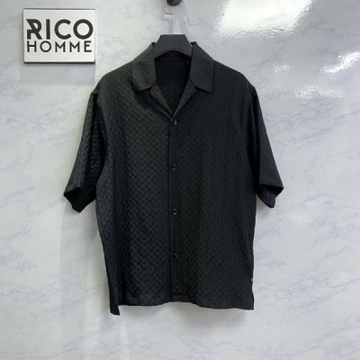 루이B통 모노그램 실크 블렌드 반팔 셔츠 (1:1 HIGH PREMIUM)