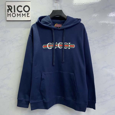 9찌 로고 바 코튼 저지 후드티셔츠 (PREMIUM)