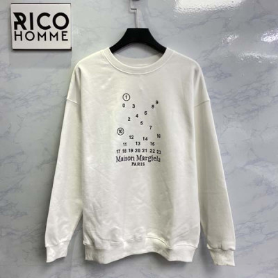 마르지L라 넘버링 로고 맨투맨 티셔츠 (PREMIUM)