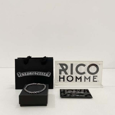 크롬HA츠 이서진 페이퍼체인 팔찌 (순은 s925)