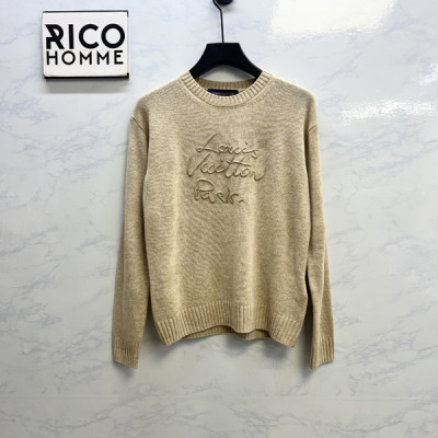 루이B통 우먼 모노그램 시그니처 커시브 풀오버 니트 스웨터 (1:1 HIGH PREMIUM)