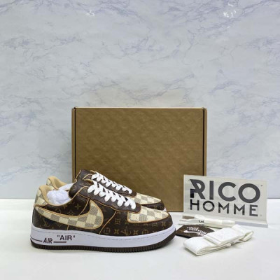 루이B통 X N*KE 에어포스1 로우 버질아블로 한정판 모노그램 (PREMIUM)