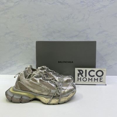 발렌시A가 3XL 트레이너 스니커즈 (화이트)