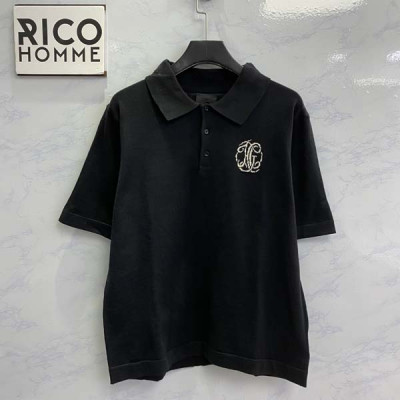 G방시 HG 자카드 폴로 니트 반팔 티셔츠 (PREMIUM)