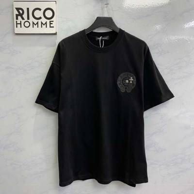 크롬HA츠 레더 홀스슈 더블 크로스 반팔 티셔츠 (PREMIUM)