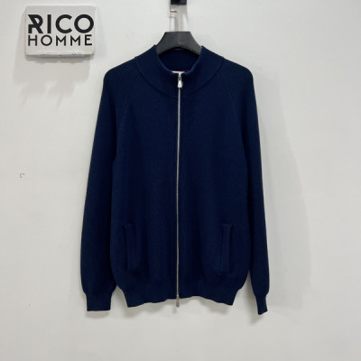 Brunello Cucinell* 하이넥 니트 집업 (PREMIUM)