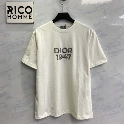 D올 1947 자수 캐주얼 크루넥 반팔 티셔츠 (1:1 HIGH PREMIUM)