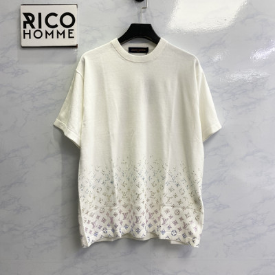 루이B통 모노그램 라인스톤 그라데이션 반팔 티셔츠 (1:1 HIGH PREMIUM)