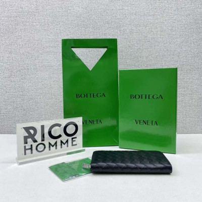 보*가 베*타 인트레치아토 지퍼 어라운드 카프스킨 장지갑 (3color)