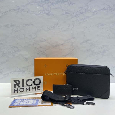 루이B통 듀오 메신저백 블랙 (PREMIUM)