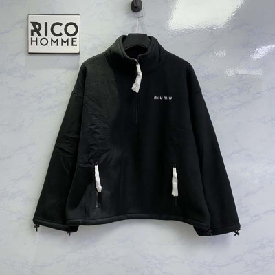 남녀공용 미*미* 플리스 스웨트셔츠 하프 집업 (PREMIUM)