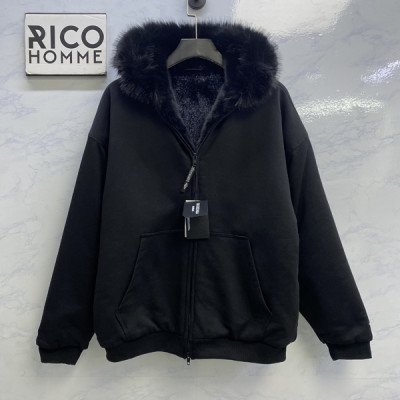 발렌시A가 3B 아이콘 아트워크 퍼 후드 자켓 (PREMIUM)