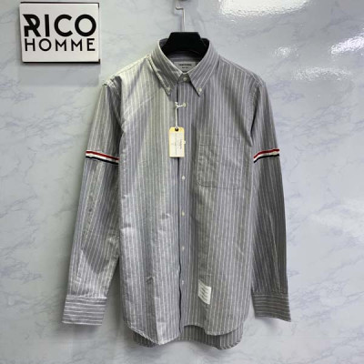 톰*라운 암밴드 핀 스트라이프 셔츠 (PREMIUM)