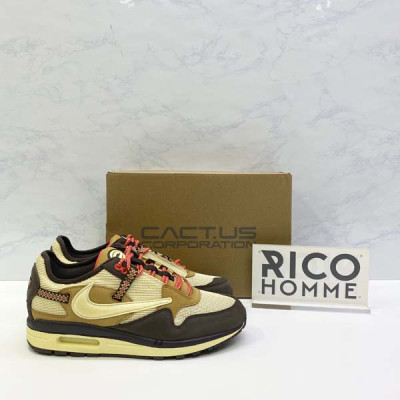 트래비스 스캇 X N*KE 에어맥스1 캑터스잭 바로크 브라운