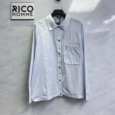 D올 쿠틔르 블루 스프라이트 자수 셔츠 (1:1 HIGH PREMIUM)