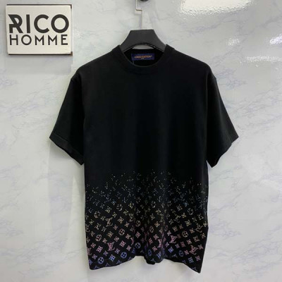 루이B통 모노그램 라인스톤 그라데이션 반팔 티셔츠 (1:1 HIGH PREMIUM)