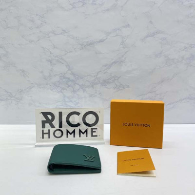 루이B통 에어로그램 컬러 멀티플 소가죽 반지갑 (3color)