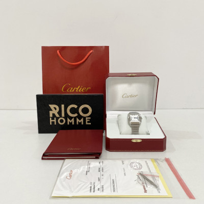 까르*에 산토스 스틸 미디움 [유*인 착용] 41.9mm×35.1mm 1:1 최상급 (싱크 98.6%)