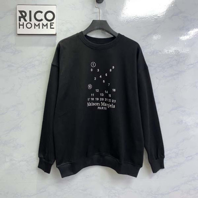 마르지L라 넘버링 로고 맨투맨 티셔츠 (PREMIUM)