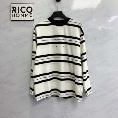 마르지L라 스티치 스트라이프 맨투맨 티셔츠 (PREMIUM)