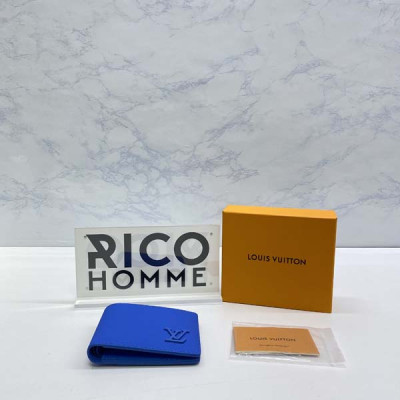 루이B통 에어로그램 컬러 멀티플 소가죽 반지갑 (3color)