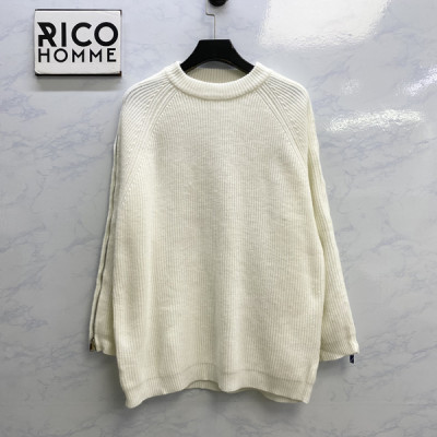 D올 사이드 슬리브 지퍼 니트 스웨터 (PREMIUM)