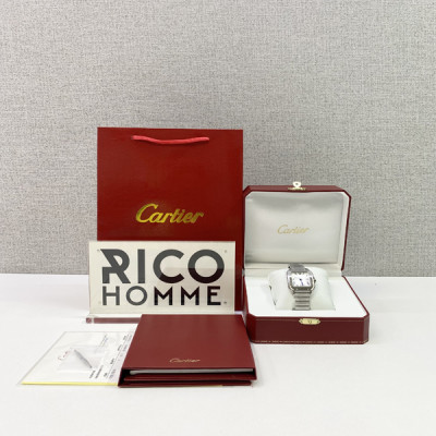 까르*에 산토스 스틸 미디움 [유*인 착용] 41.9mm×35.1mm 1:1 최상급 (싱크 98.6%)