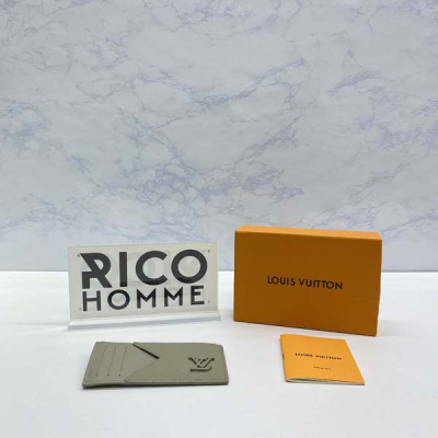 루이B통 에어로그램 컬러 코인 소가죽 카드 홀더 (3color)