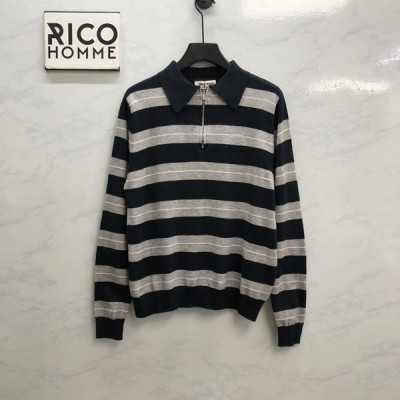 남녀공용 미*미* 빈티지 스트라이프 폴로 반집업 셔츠 (PREMIUM)