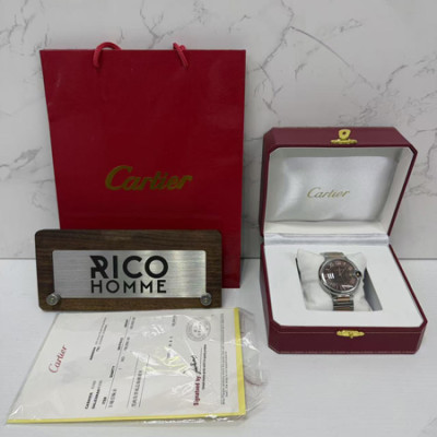 까르*에 발롱블루 로즈골드 초코다이얼 콤비 엑스트라라지 42mm 1:1 최상급 (싱크 97.6%)