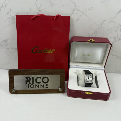 까르*에 탱크 머스트 스틸 가죽스트랩 엑스트라라지 41mm×31mm 1:1 최상급 (싱크 97.6%)