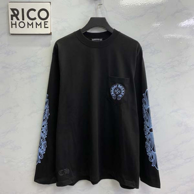 크롬HA츠 홀슈스 블루 롱 슬리브 티셔츠 (PREMIUM)