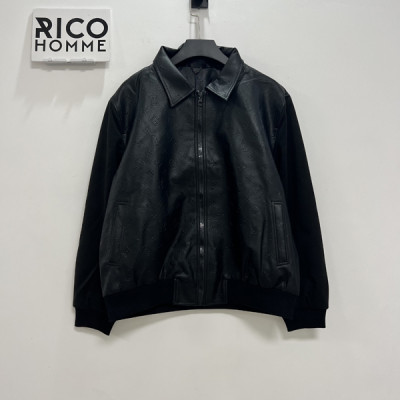 루이B통 LVSE 엠보스드 모노그램 블루종 자켓 (PREMIUM)