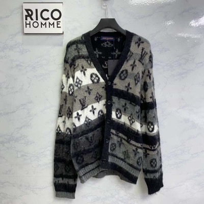 루이B통 블랙 & 화이트 모노그램 모헤어 가디건 (1:1 HIGH PREMIUM)