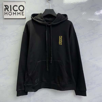 남녀공용 크롬HA츠 십자가 레터링 후드 티셔츠 (PREMIUM)