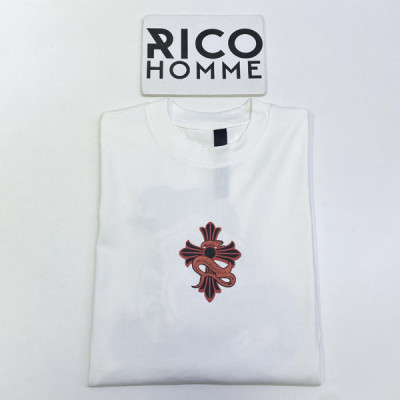 크롬HA츠 스네이크 산스크리트 크로스 반팔 티셔츠 (1:1 HIGH PREMIUM)