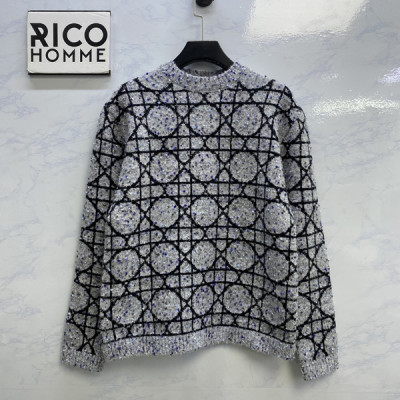 D올 까나쥬 코튼 캐시미어 블렌드 자카드 스웨터 니트 & 가디건  (1:1 HIGH PREMIUM)