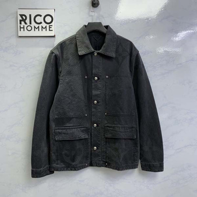 루이B통 모노그램 데님 블루종 데님 자켓 (1:1 HIGH PREMIUM)