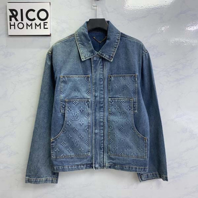 루이B통 워크웨어 데님 자켓 & 팬츠 세트 (PREMIUM)