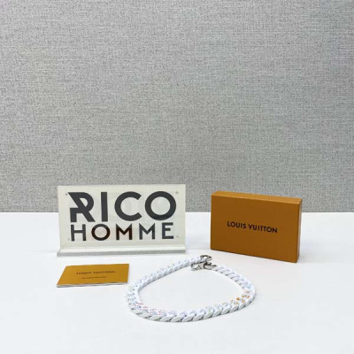 루이B통 파스텔 체인 링크 목걸이