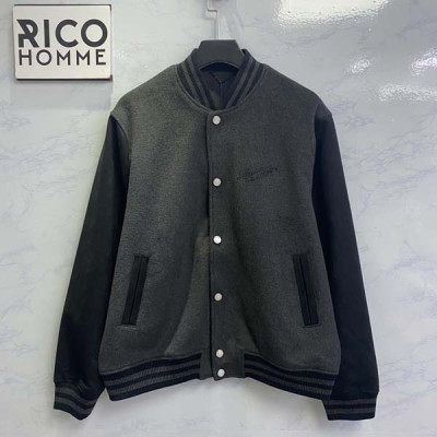 루이B통 톤온톤 레더 바시티 자켓 (1:1 HIGH PREMIUM)