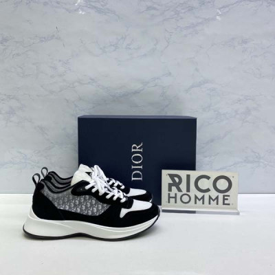 D올 블랙 스웨이드 B25 러너 스니커즈