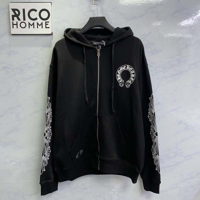 크롬HA츠 홀스슈 플로랄 퍽 유 로고 후드집업 티셔츠 (PREMIUM)