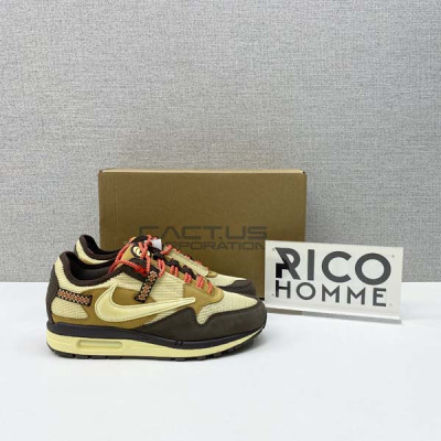 트래비스 스캇 X N*KE 에어맥스1 캑터스잭 바로크 브라운