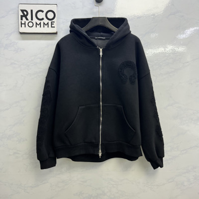 크롬HA츠 홀스슈 톤온톤 자수 후드집업 (PREMIUM)