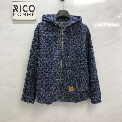 루이B통 빈티지 플라워 데님 트위드 후드 집업 & 팬츠 (1:1 HIGH PREMIUM)