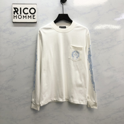 크롬HA츠 홀슈스 블루 롱 슬리브 티셔츠 (PREMIUM)