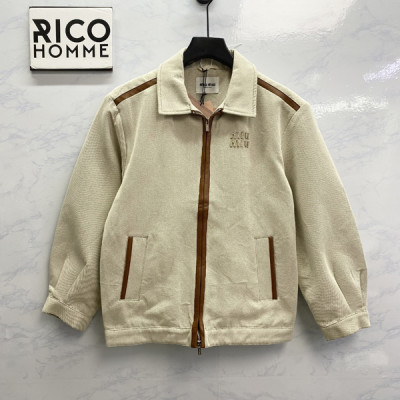 미*미* 자카드 캔버스 블루종 자켓 (PREMIUM)