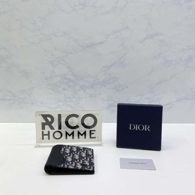 D올 오블리크 새들 소가죽 반지갑 (2color)