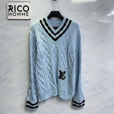 루이B통 케이블 V넥 풀오버 니트 (1:1 HIGH PREMIUM)